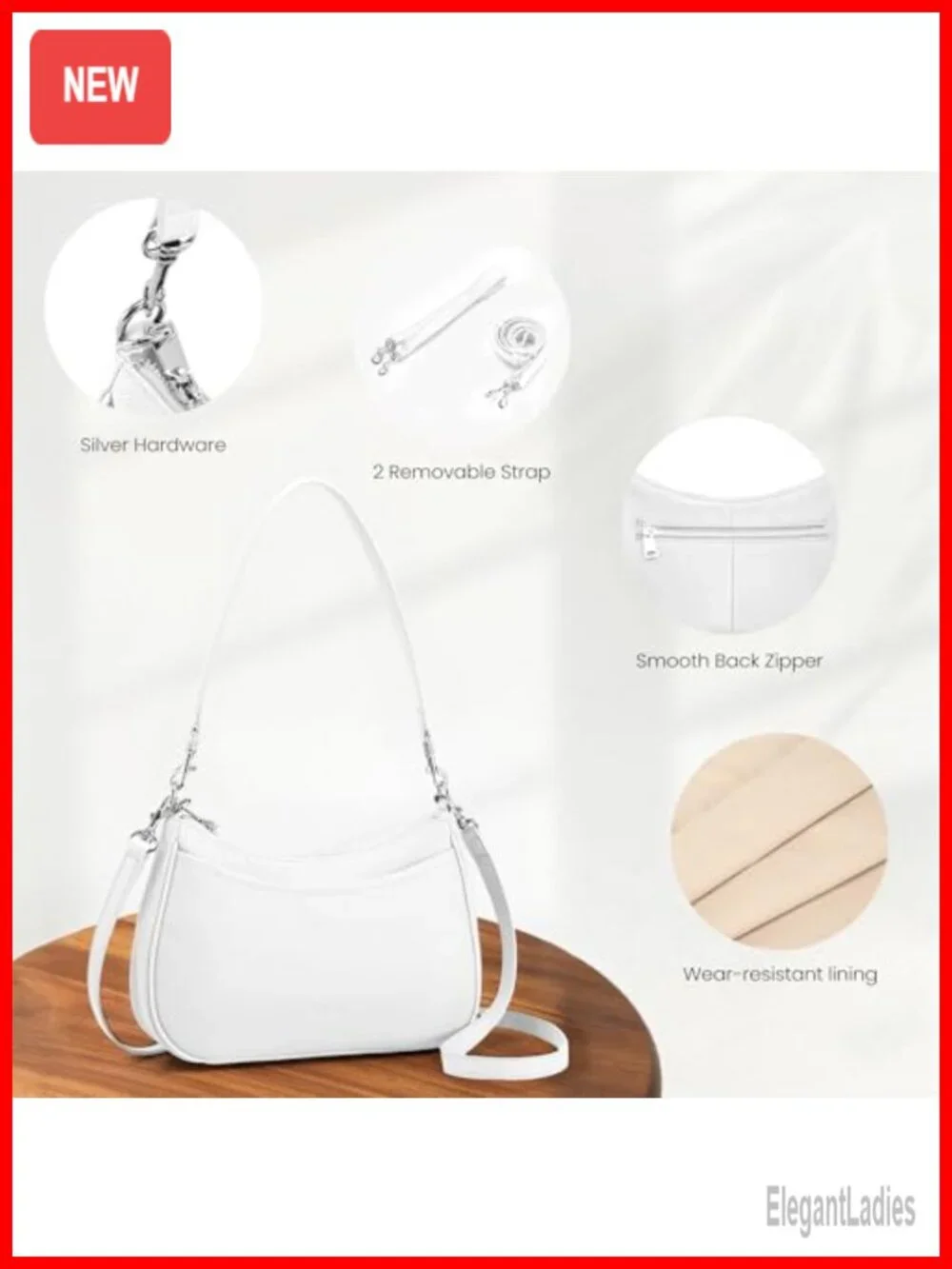 Genuine Leather Crossbody Bag Anti Theft Hobo Purse RFID